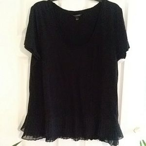 Banana Republic black dress top Large